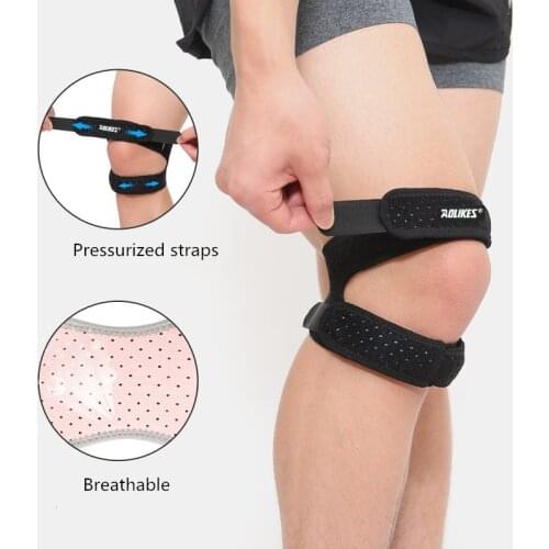 1 PCS Adjustable Knee Protectors Bandage Strap Patella Belt Guards Anti Pain Basketball Training Knee Supports Brace