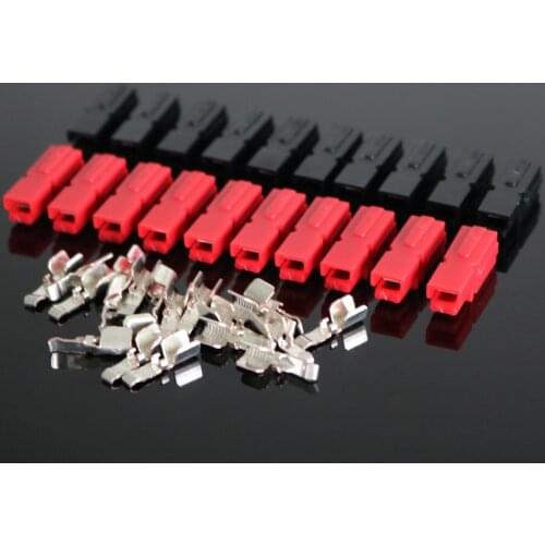 10Pairs X 45A Amp 600V Power Marine Connector Pole Red Black For SH50 Power Quickly Connect pole