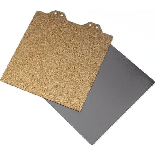 120x120mm Voron V0 Golden Double-sided Powder Steel Plate + Magnetic Sticker B Side Kit for 3D Printer