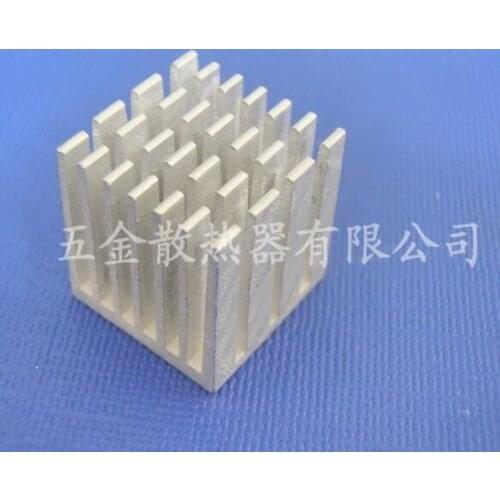 Free Ship 20PCS Electronic chip module cooling fin groove aluminum radiator CPU display radiator 15*15*15mm heatsink