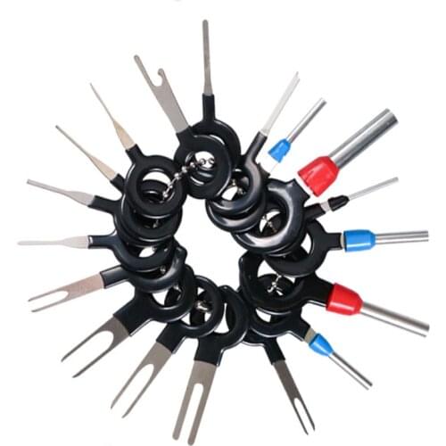Car Terminal Removal Electrical Wiring Crimp Connector Pin Extractor Kit Car Electrical Repair Hand Tools 3/11/18/41pcs