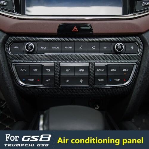 World Datong Accessories for Trumpchi GS8 2017 2018 Central Air Conditioning Air Outlet ABS Decorative Frame