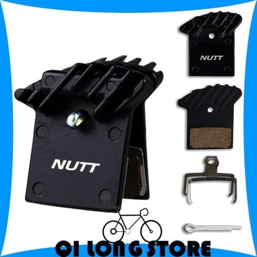 NUTT MTB Bicycle Disc Brake Pad With Cooling Mountain Bike Hydraulic Caliper Heat Dissipation Semi Metal Resin Bike Accessories