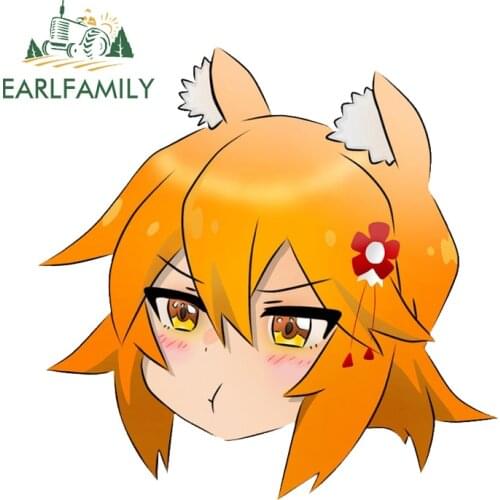 EARLFAMILY 13cm x 12.8cm for Senko San Car Stickers Creative Fashionable Decals Scratch-Proof Vehicle Caravan Decor Car Goods