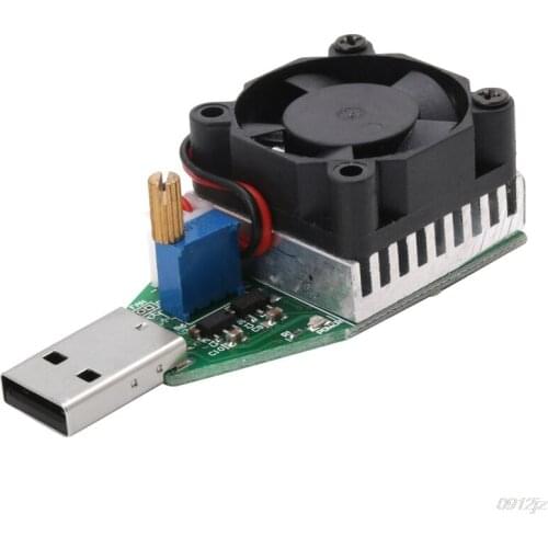 New DC 3.7~13V USB 15W Adjustable Constant Current Electronic Load Discharger 1pc Tool