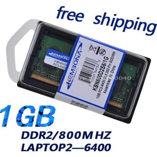 KEMBONA hot selling ram memory laptop 1gb ddr2 800mhz so-dimm memoria retail packing 5 years warranty free shipping