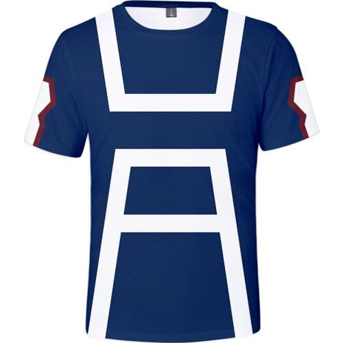 My Hero Academia cosplay costume 3d t shirt men/women Harajuku T-shirts Clothes harajuku anime Short Sleeve Plus Size Streetwear