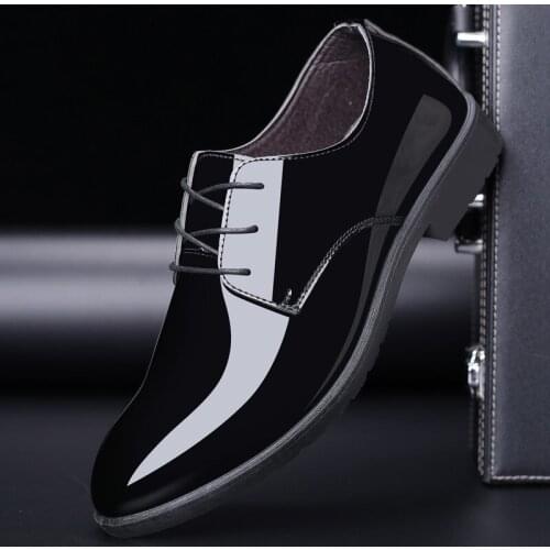 Mazefeng Brand Men Dress Shoes Luxury Fashion Men Formal Leather Pointed Toe Shoe Wedding Shoes Men Business Casual Oxford Shoes