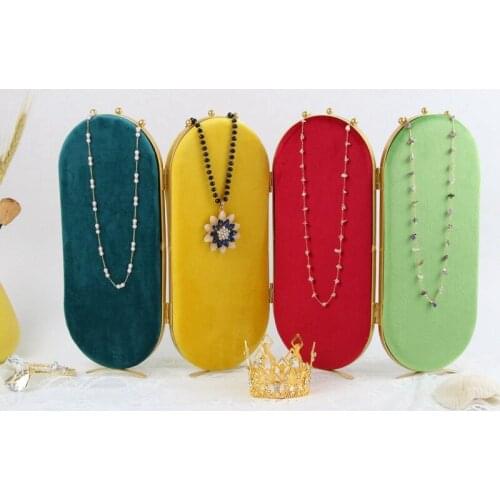 Multipurpose Screen Jewelry Storage Box Large Capacity Earrings Necklace Display Rack Folding Organizer Case