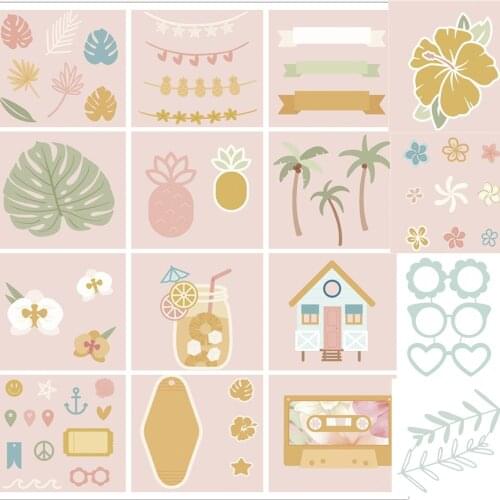 2021 NEW Leaves fruit cutting die /Seal for DIY scrapbooking/photo album Decorative clear stamp sheets B628