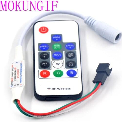 New 2013X Wireless RF 14 keys Digital for WS2811 WS2812 WS2812B LED Controller 5V 12V 2048Pixels LED Pixel Strip