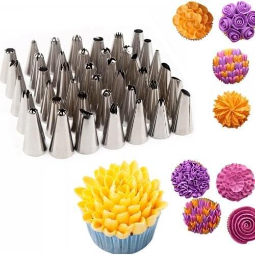 Wholesale 10 Sets (41 PCS/Set) Decorating Tools of Icing Piping Nozzles Tips Pastry Fondant Cake Cupcake Sugarcraft