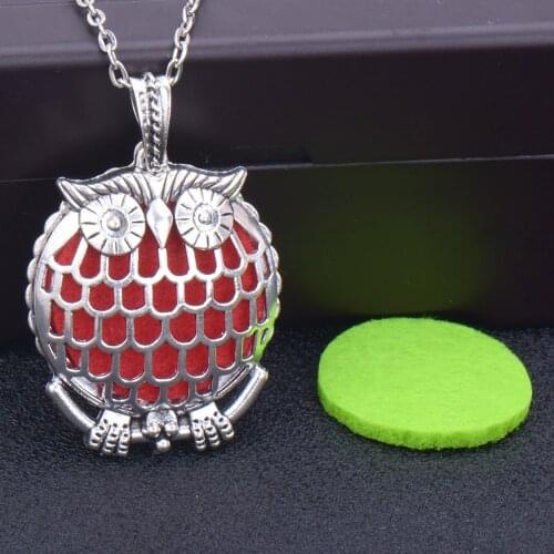 1pcs Aroma Diffuser Necklace Perfume Essential Oil Diffuser Aromatherapy Locket Pendant Necklace fashion jewelr