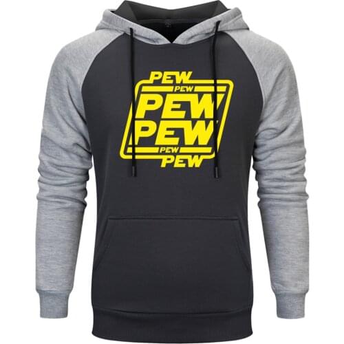 Pew Cartoon Raglan Hoody Mens Long Sleeve Fashion Sweatshirt Hoodie Leisure Outwear Pullovers Tops Loose Fit New Arrival Homme