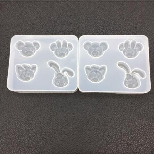 Diy crystal Epoxy three-dimensional pray rabbit praying mold aromatherapy plaster spread incense high mirror table decoration