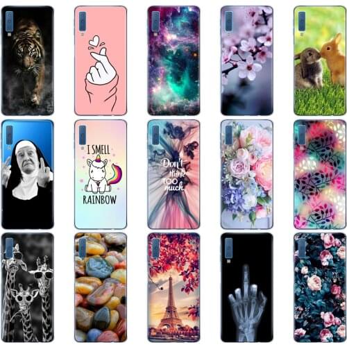 Silicon Case For Samsung Galaxy A7 2018 Soft TPU Back Phone Cover For Samsung A7 2018 A750 A750F 6.0 Inch Protective Bag Bumper