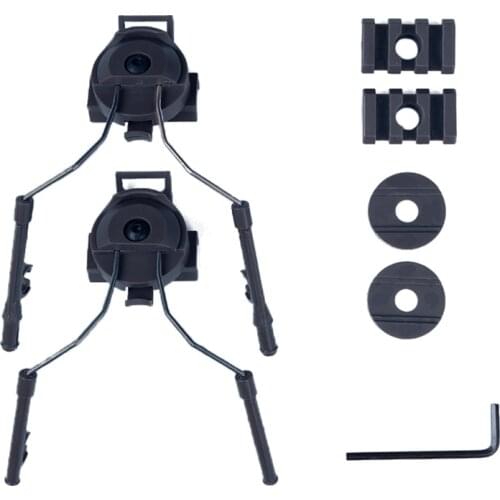 Tactical Helmet Headset Support Helmet Rail Adapter Set Fast Helmet Rail Suspension Bracket Rail Mount Headset Accessories