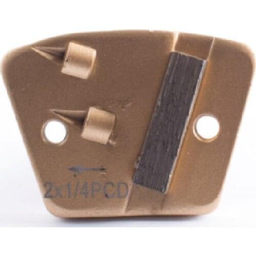 2*1/4PCD*1S PCD Trapezoids Floor Coatings Remover Thick Paint Epoxy Mastic Glue fits most universal plates