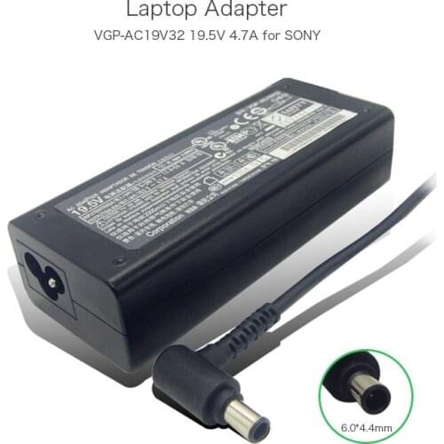 VGP-AC19V32 AC Adapter VGP-AC19V36 19.5V 4.7A 90W VGP-AC19V42 Power Charger