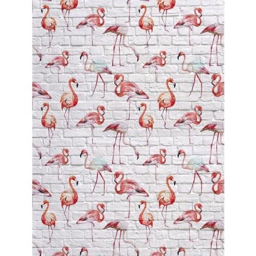 VinylBDS White Brick Wall Photo Background Photography Backdrop Newborn Photographic Background Swans Photo Background