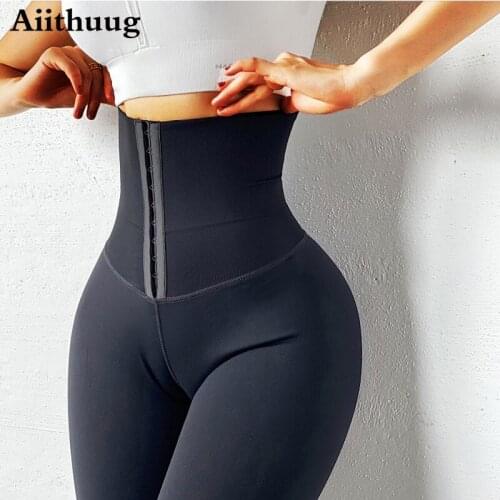 Aiithuug Leggings for Women Butt Lift-High Waisted Tummy Control Workout Running Black Yoga Pants Workout Leggings for Women