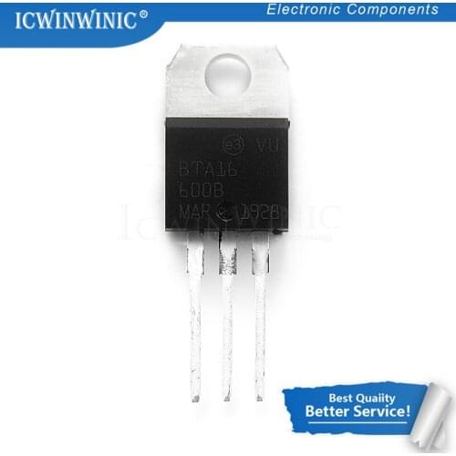 10piece BTA16-600B BTA16-600 TO-220 TO220 BTA16 600V 16A TRIACS New original In Stock
