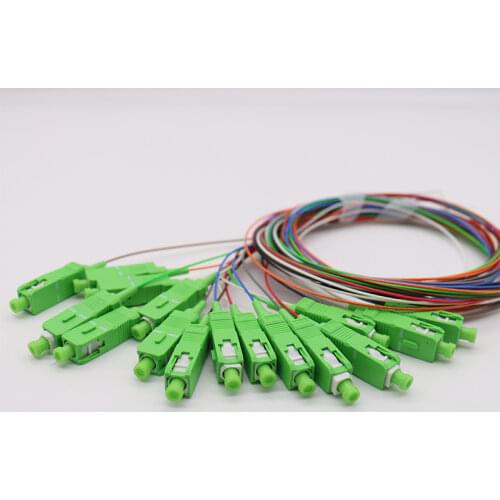 100pcs/Lot 1X16 PLC Splitter SC APC Optical FTTH Fiber Optic Splitter FBT Optical Singlemode Simplex Steel Pipe 1M Free Shipping