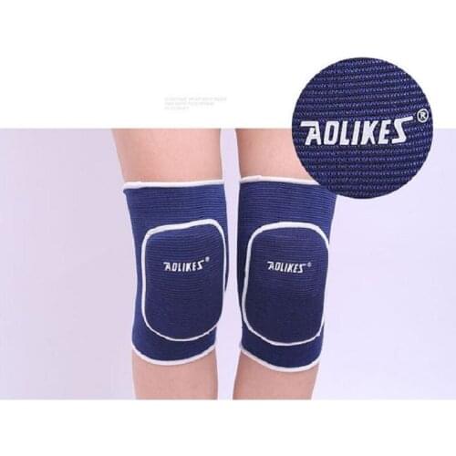 2ea/lot sports protection kneepad/polyester cotton volleyball kneepad/ Blue color breathable sponge kneepad / 2 optional types