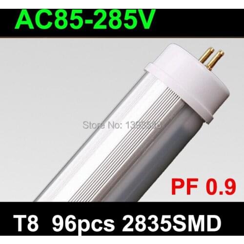 AC85V-265V PF0.9 t8 led tube 1200mm 15w 96pcs 2835SMD lights Cold White/Warm White Living Room Bedroom 30pcs/lot