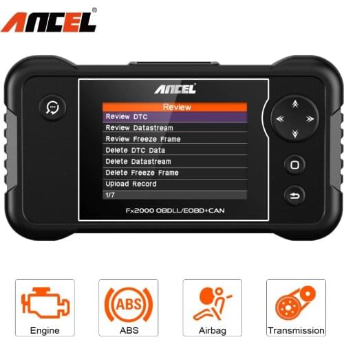 OBD2 Auto Scanner Engine ABS SRS AT OBD 2 Code Reader Multi Languages OBDII Scan Tool Free Update Diagnostic Tool ANCEL FX2000