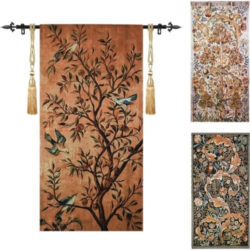 Belgian Art Tapestry European Style Living Room Hallway Background Decoration Wall Hanging Canvas Art Auspicious Bird Home Decor