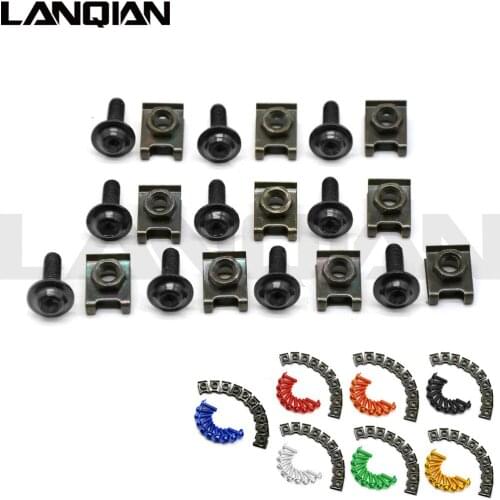 6mm motorbike body work fairing bolts screws For Ducati 916 / 916SPS 94 95 96 97 98 99 honda crf450x cbr 600 f3 cbr650f