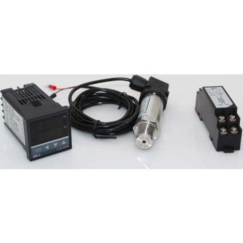 Digital pressure switch pressure gauge 0-0.1Mpa , 4-20mA digital pressure controller with pressure sensor transmitter