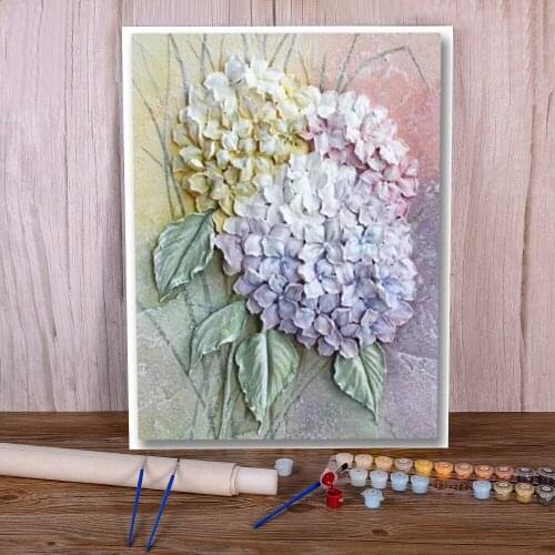 Flowers Art Rose Peony Paint By Numbers Complete Kit Oil Paints 40*50 Canvas Painting Wall Paintings Kids Drawing