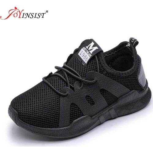 Kids Shoes For Boys Girl Children Casual Sneaker Air Mesh Soft Running Sports Shoe Black Red Trainers Childrens Sports Shoes