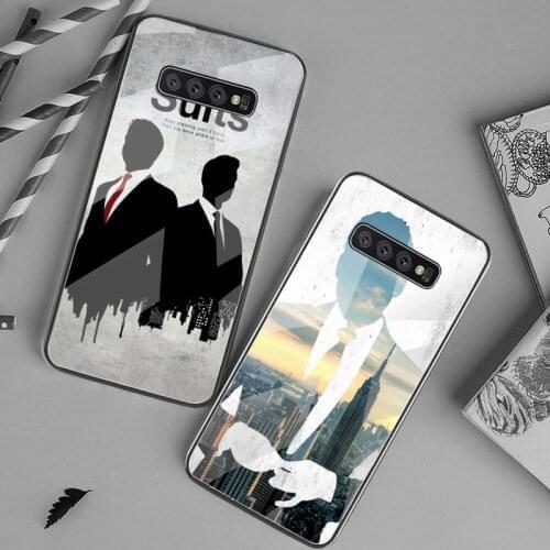 HUAGETOP American TV show SUITS Soft Phone Case Capa Tempered Glass For Samsung S20 Plus S7 S8 S9 S10 Plus Note 8 9 10 Plus