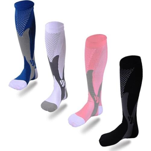 Running Compression Socks Stockings 20-30 mmhg Men Women Sports Socks for Marathon Cycling Football Varicose Veins