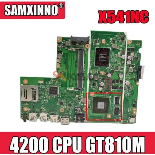 Akemy X541NC Laptop motherboard for ASUS X541NC original mainboard Pentium 4200 CPU GT810M
