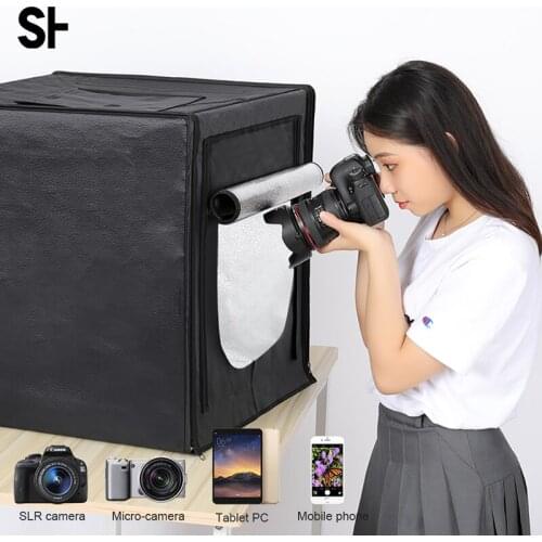 Mini Photo Studio Portable Folding Studio Lightbox 132 LED Tabletop Shooting Tent 40 cm Light Box Lighting Photography Kit