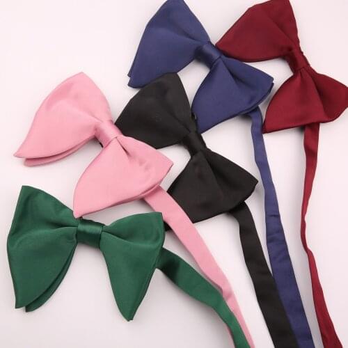 Mens British Photography Performance Presided Over The Formal Dress Shirt Bow Solid Color