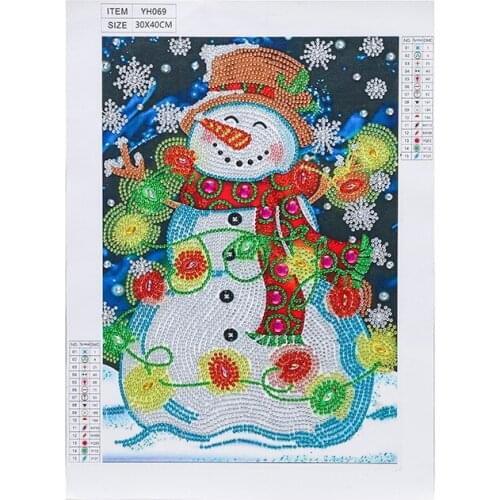 Cute Snowman Animals DIY Creative Diamond Painting 5d Diamonds Picture Jewelry Cross Stitch Embroidery Kit Home Decor Mosaic Art