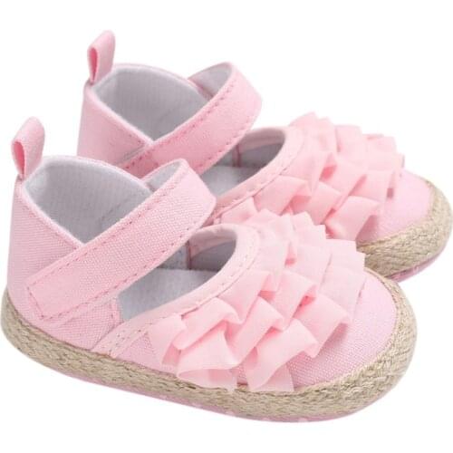 Baby Shoes Girl Newborn Lotus Leaf Fun Ear Toddler Shoes The First Walker New Baby Girl Soft Bottom Princess Shoes