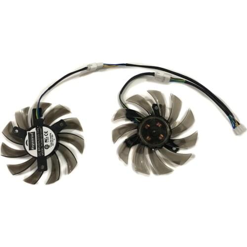 2pcs/set 8010 75mm PLD08010S12HH VGA gpu Cooler Fan For MSI GTX 460 560 570 580 R6870 R6950 Twin Frozr II Video Cards Cooling