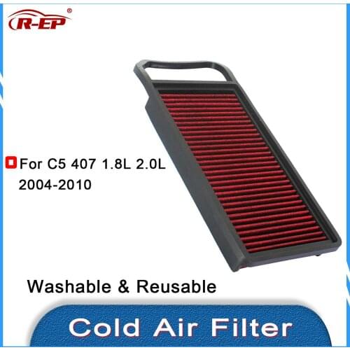 R-EP High Flow Flow Air Filter for Citroen C5 C6 Peugeot 407 508 2.0L 3.0L Car Engine Auto Accessories Cold Air Intake Filters