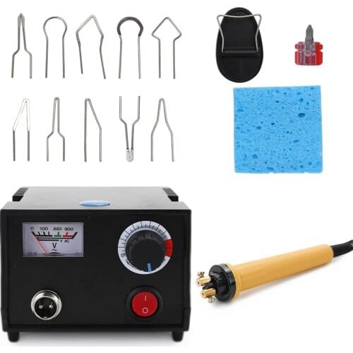 110V/220V Wood Burner Pyrography Pen Burning Machine Gourd Crafts Tool Set With Welding Wire Top Adjustable Temperature