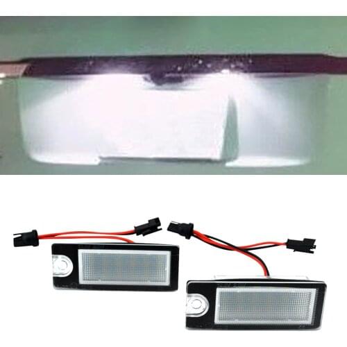 License Plate Light White Car Styling Number Lamp LED For Volvo V70 XC70 S60 S80 XC90 1998 1999 2000 2001 2002 2003 2004 2005