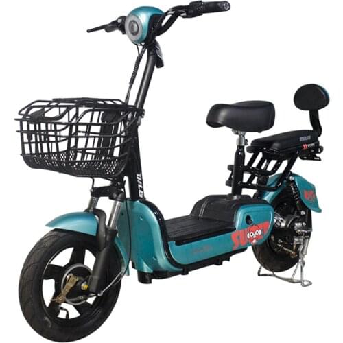 Lead Acid Battery Electric Bike 48V 12Ah 14 Inches 50KM 350W Citycoco Ebike