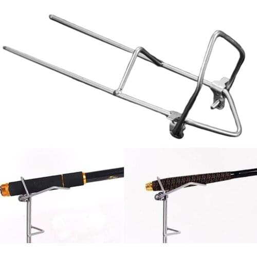 Stainless Steel Thicken Outdoor Fishing Rod Rest Holder Support Ground Stand