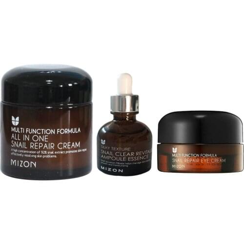 MIZON All In One Snail Repair Cream 75g Snail Essence 30g Eye Cream 25g Anti-aging Face Serum Moisture Whitening Day Cream