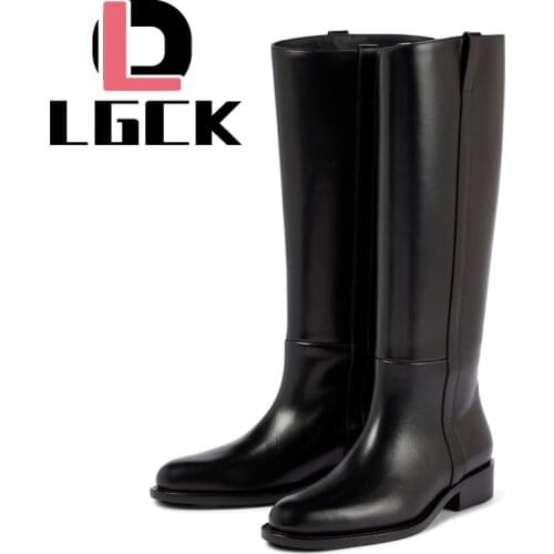 Plus Size 34-43 Knee High Winter Fur Boots Over The Knee Women Boots Soft Genuine Leather Zipper Women Boots Winter Warm Shoes